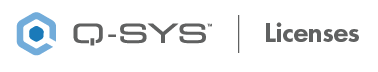 Q-SYS Licenses logo