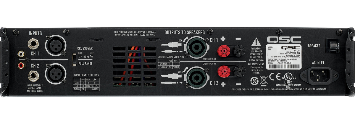 GX5 Power Amplifier – QSC