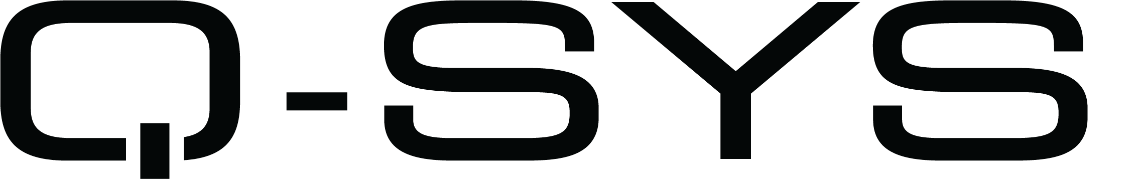 Black Q-SYS logo